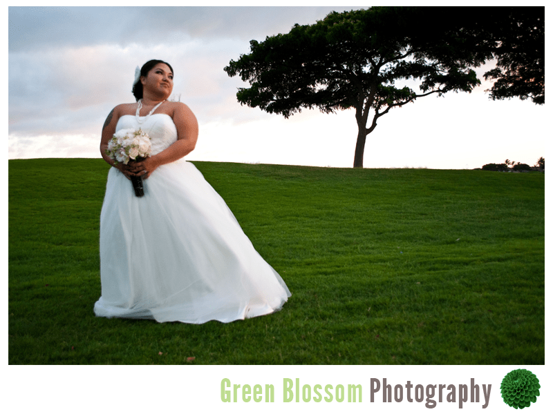 Hawaii Kapolei Golf Course Wedding Photos
