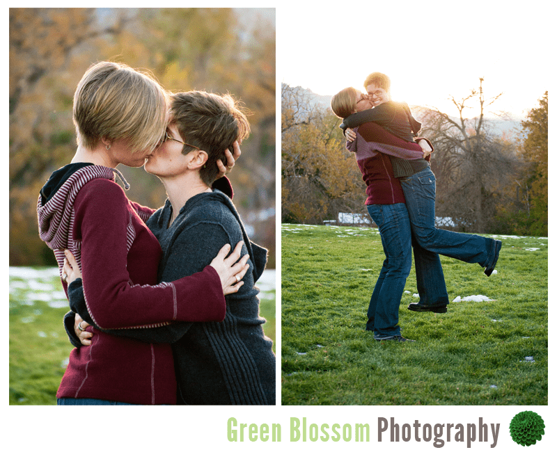 Boulder same-sex engagement photos