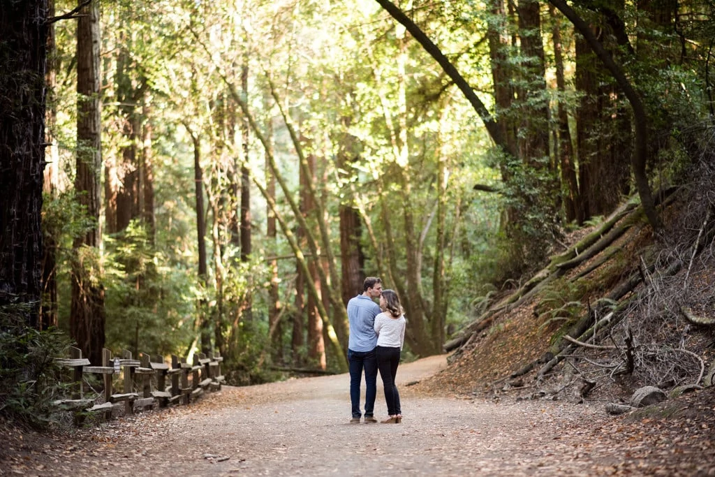redwood regional park engagement photo