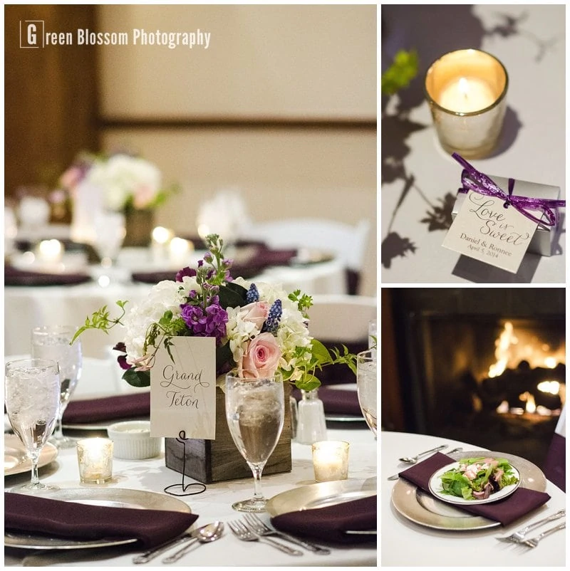 Parkside Mansion Wedding reception details photo