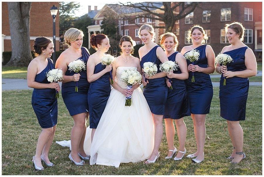 Radford University Wedding bridal party photos