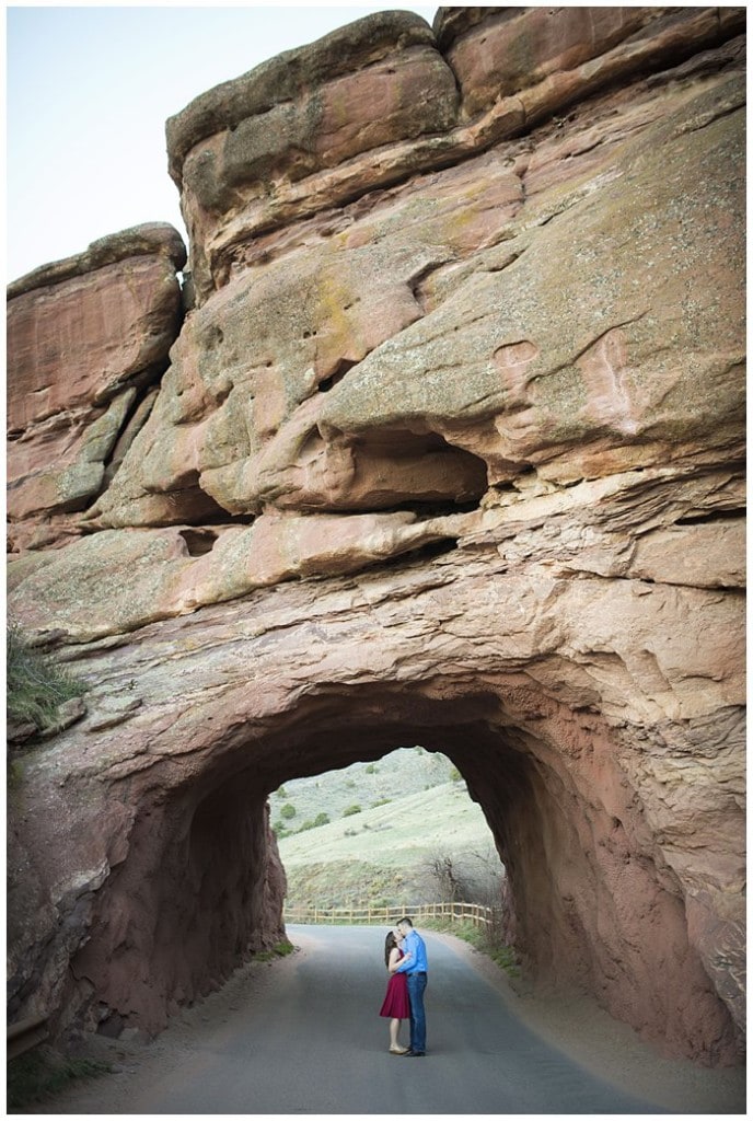 Red Rocks Amphitheater Engagement natural tunnel photo