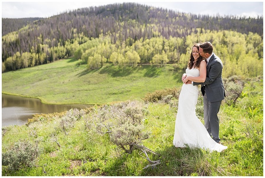 Snow Mountain Ranch Columbine Point wedding couple's photos