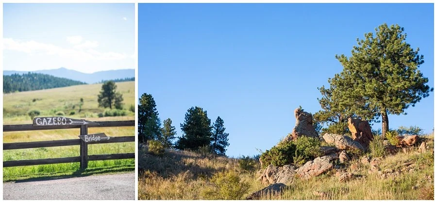 fields and rocks at Deer Creek Valley Ranch wedding by Denver wedding photographer Jennie Crate