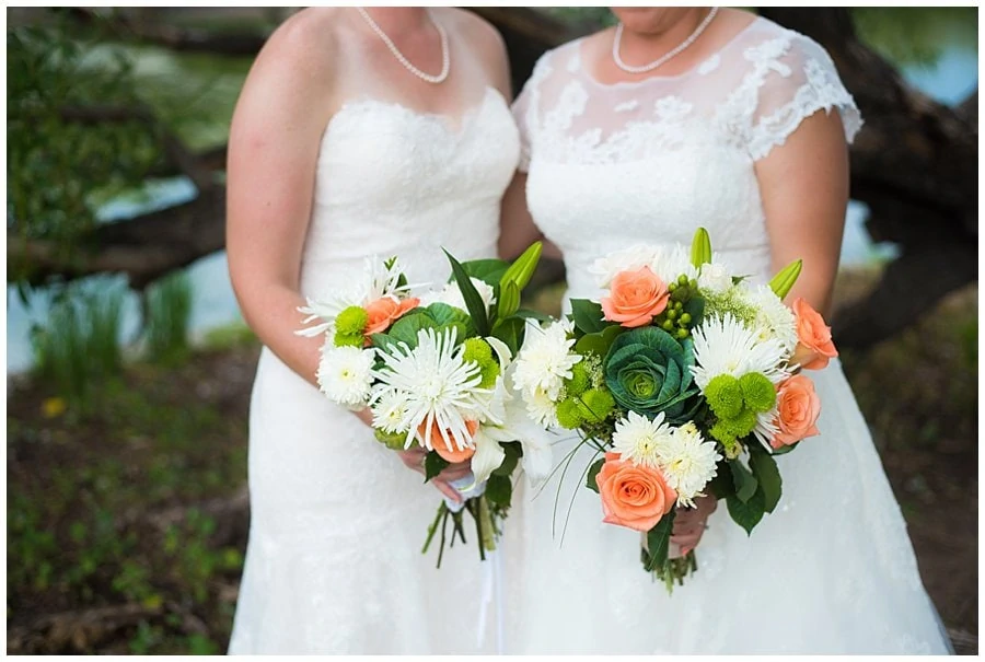 lesbian wedding flowers with cabbage photo