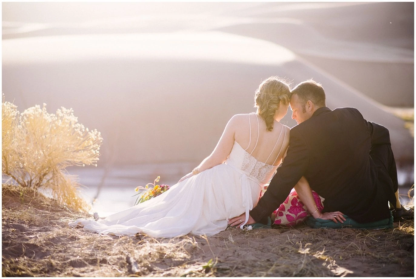 Great Sand Dunes colorado wedding photo