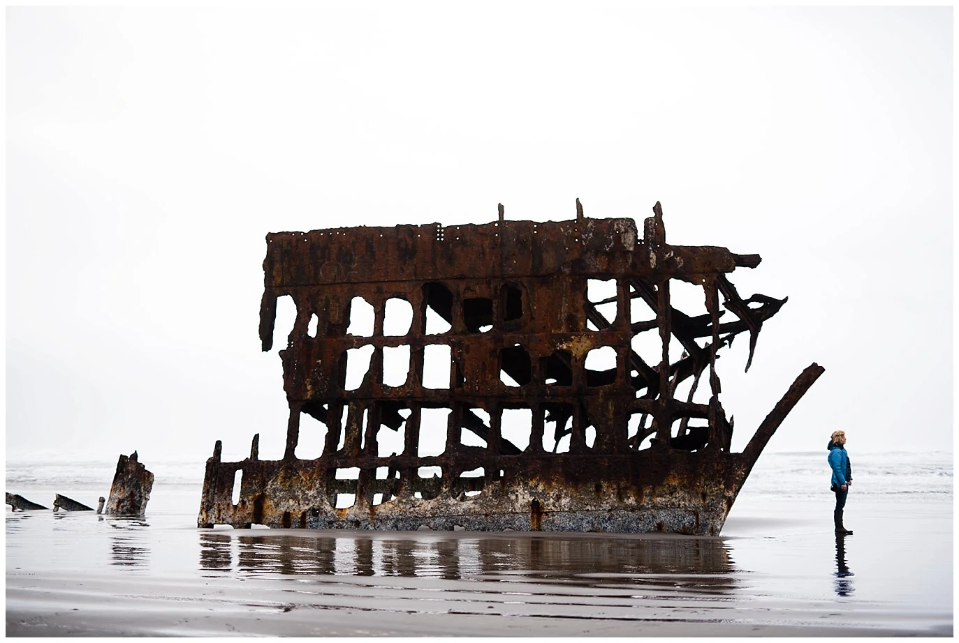 The Wreck of Peter Iredale oregon coast portrait photo