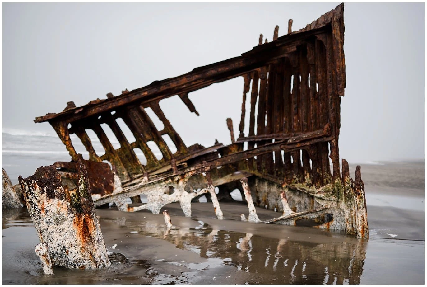 astoria oregon coast shipwreck photo