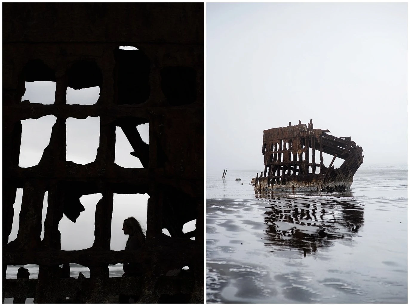 shipwreck oregon coast photo
