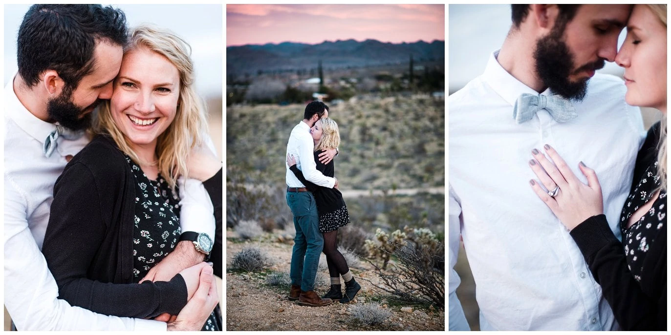 palm springs engagement in the desert photo