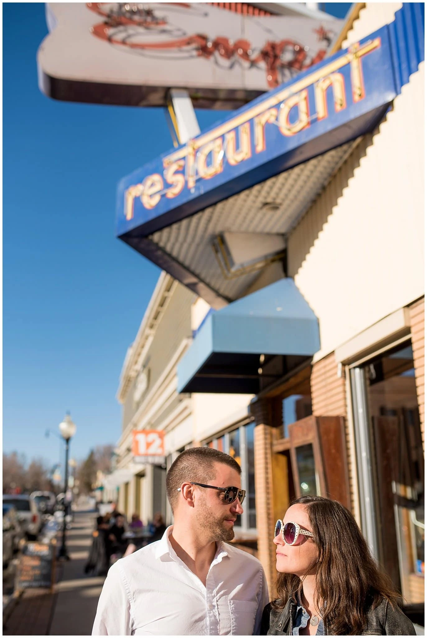 Empire Brewing engagement photo