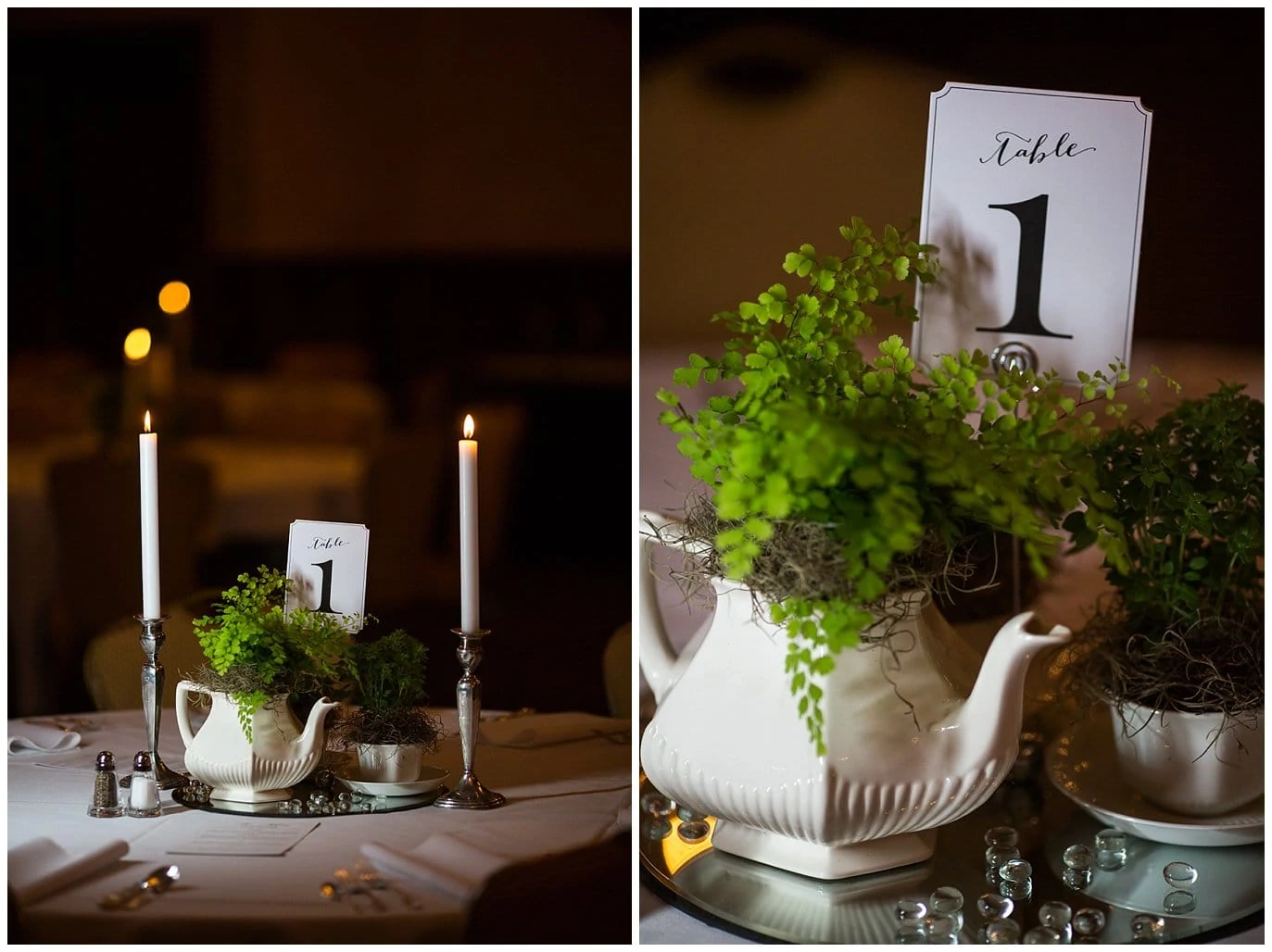 carrot and herb centerpieces