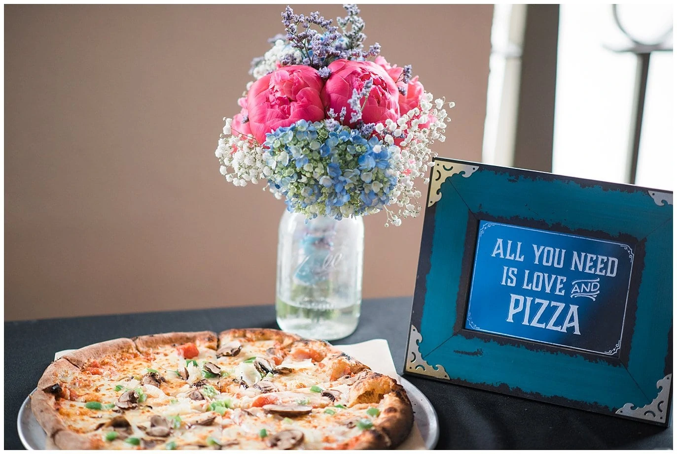 Basic Kneads wedding pizza photo