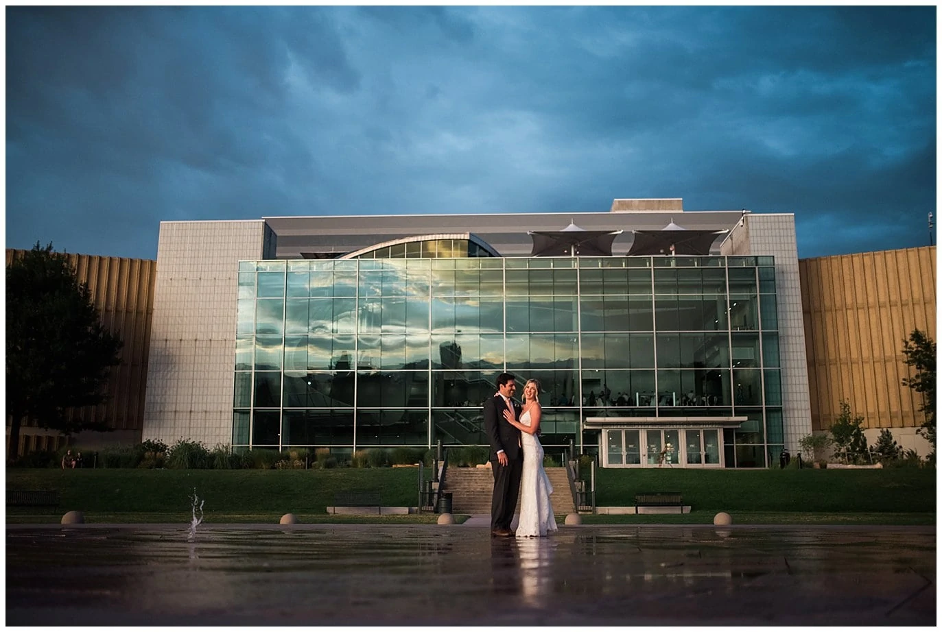 Denver Museum of Nature and Science wedding photo