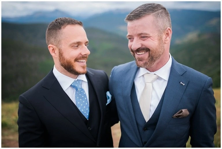 Intimate Vail Wedding Deck Same-sex Wedding | Charlie and Michael