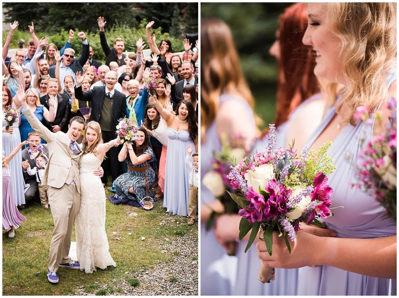 group photo at Ouray at Eureka Lodge Wedding by Wildernest Wedding Photographer Jennie Crate