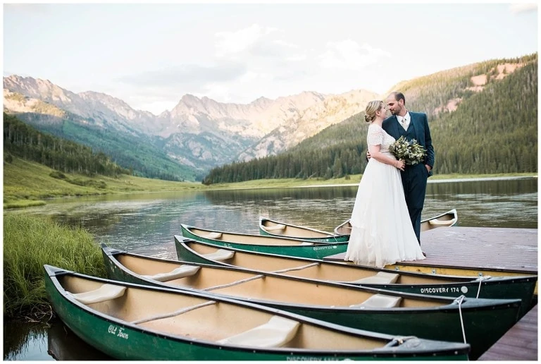 Summer Mountain Wedding with Canoes | Samantha and Joe