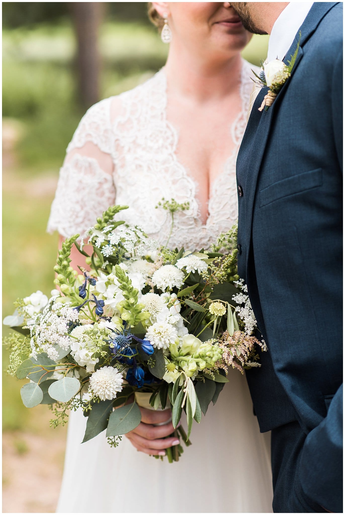 wildflower wedding bouquet at Piney River Ranch wedding by Vail Wedding photographer Jennie Crate, Photographer