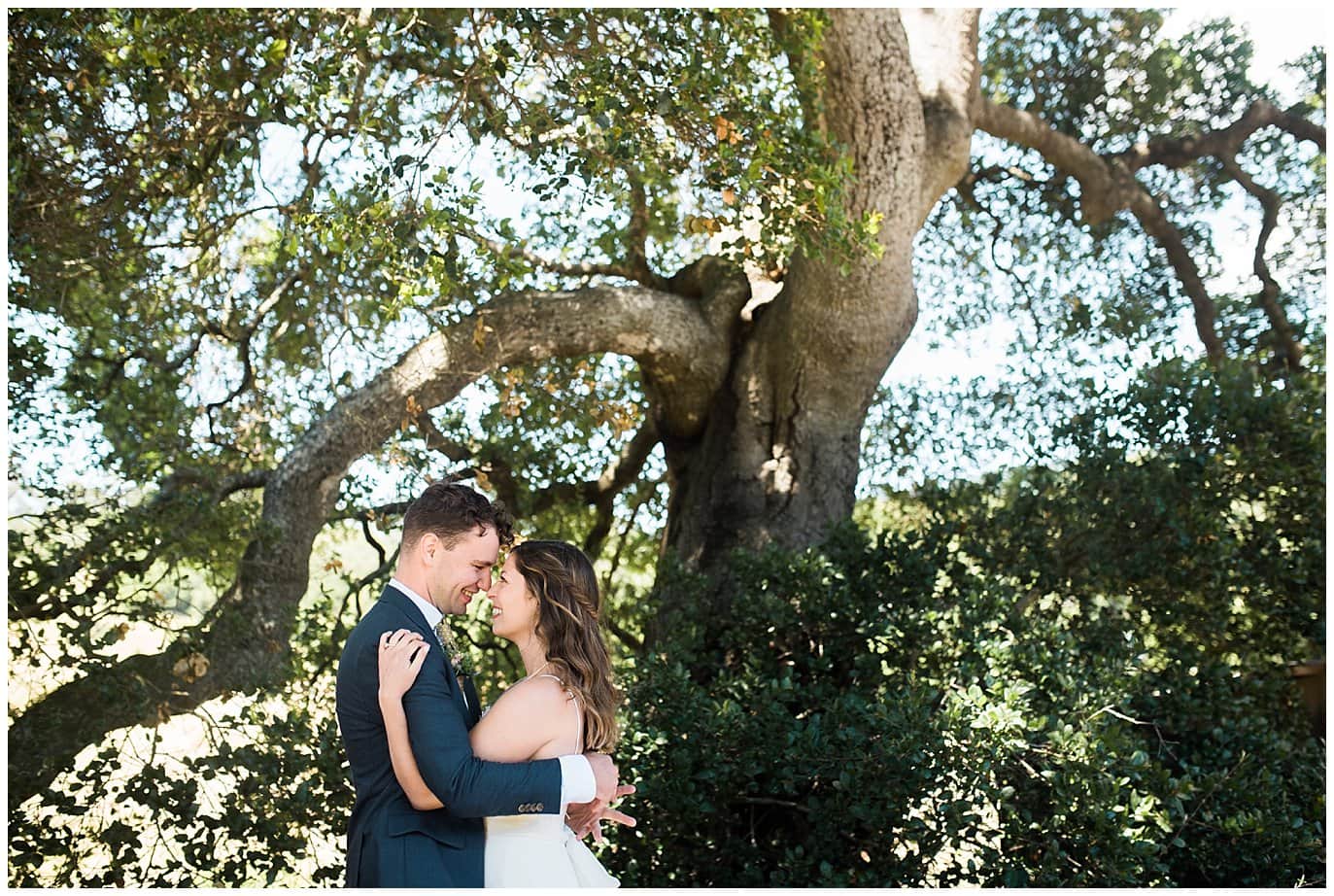 intimate california wedding photo