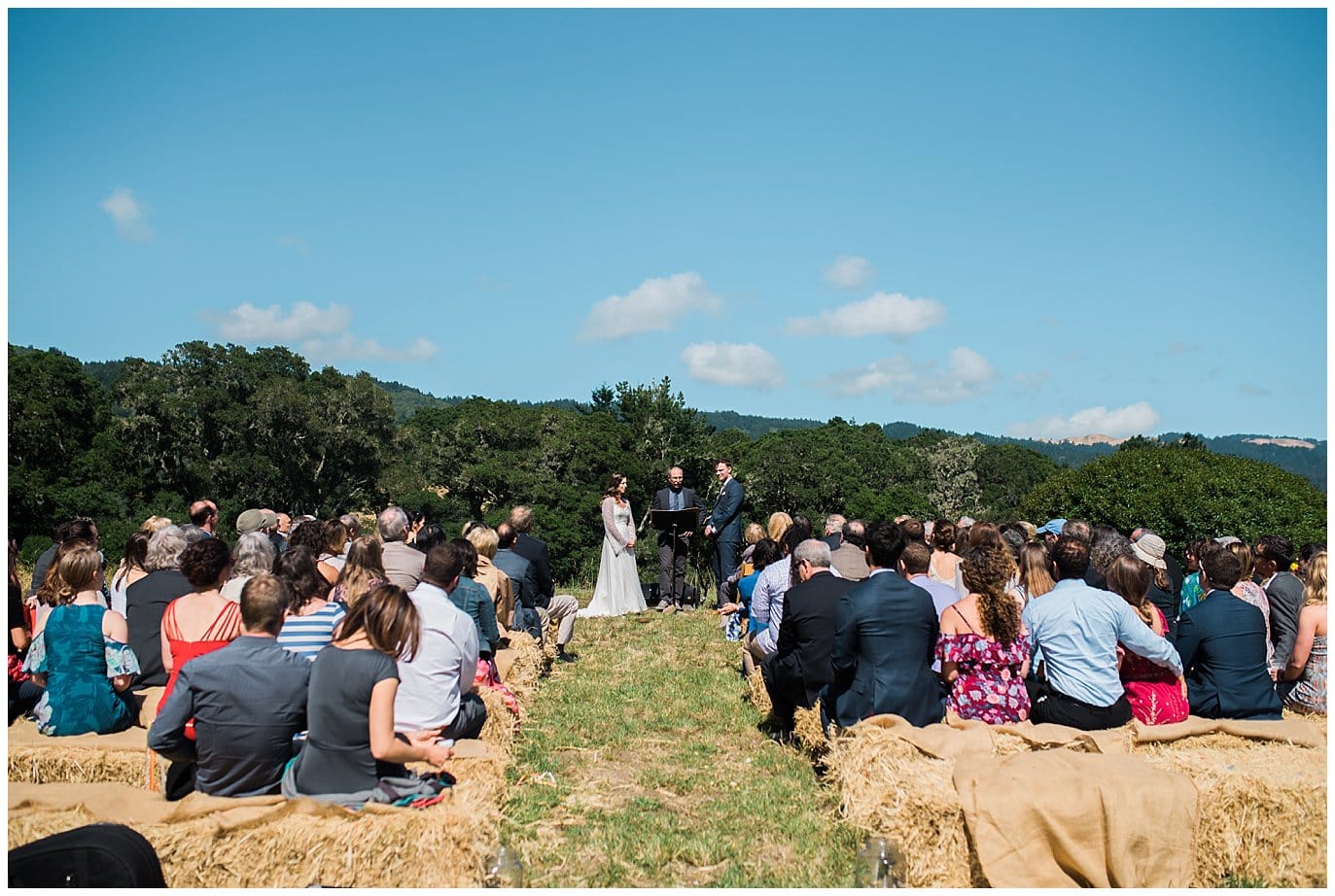 Northern California intimate farm wedding photo