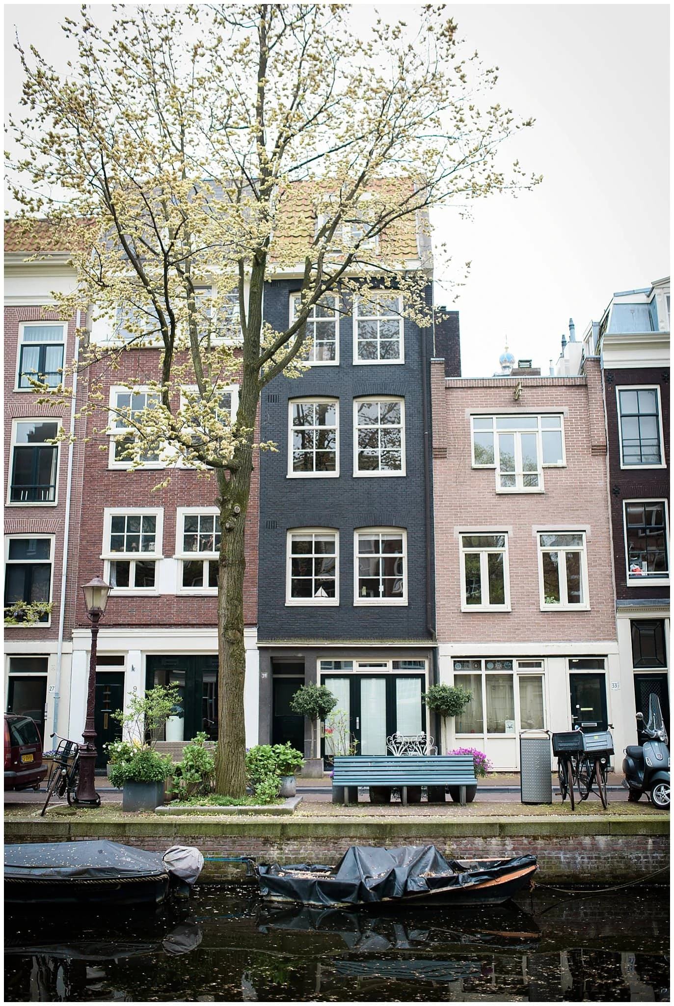Amsterdam Jordaan neighborhood engagement photo