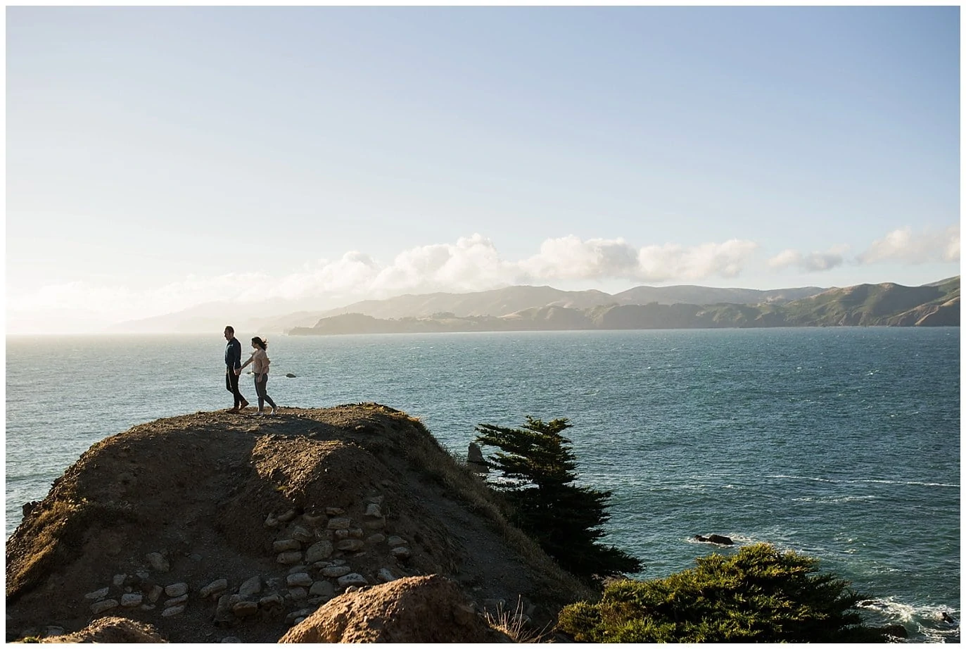 San Francisco Bay engagement photo