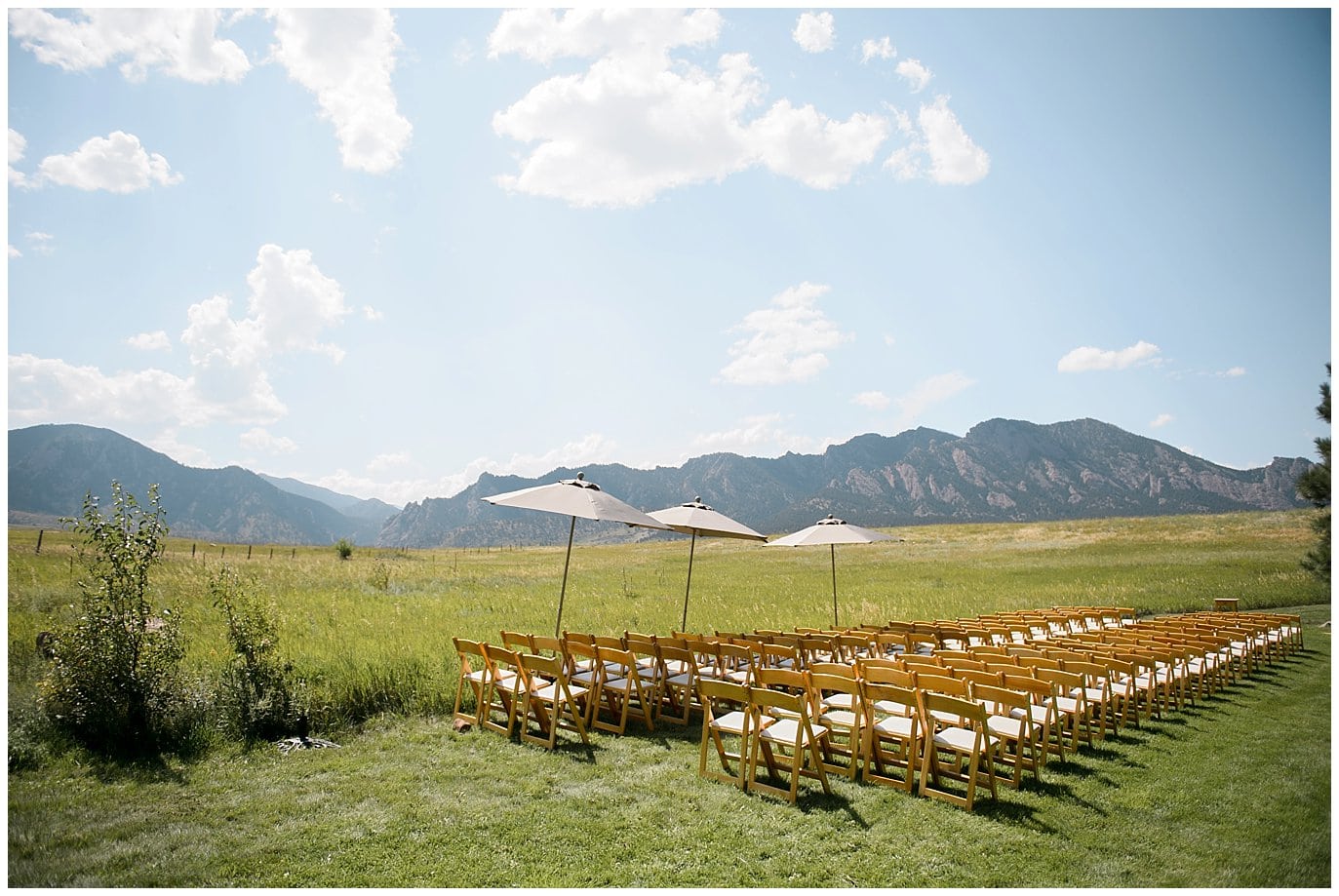 Eldorado Colorado wedding ceremony photo