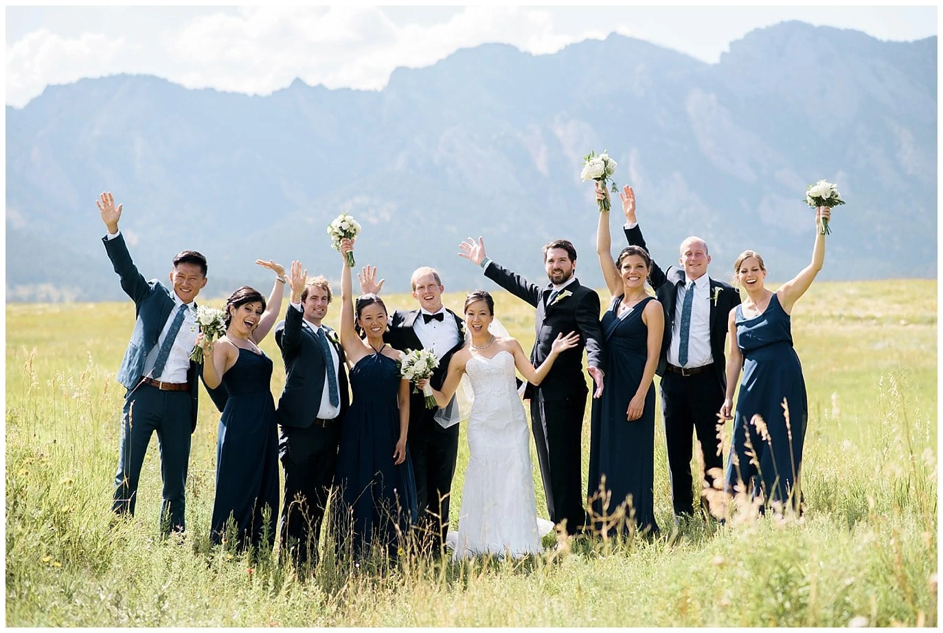 Colorado wedding party photo