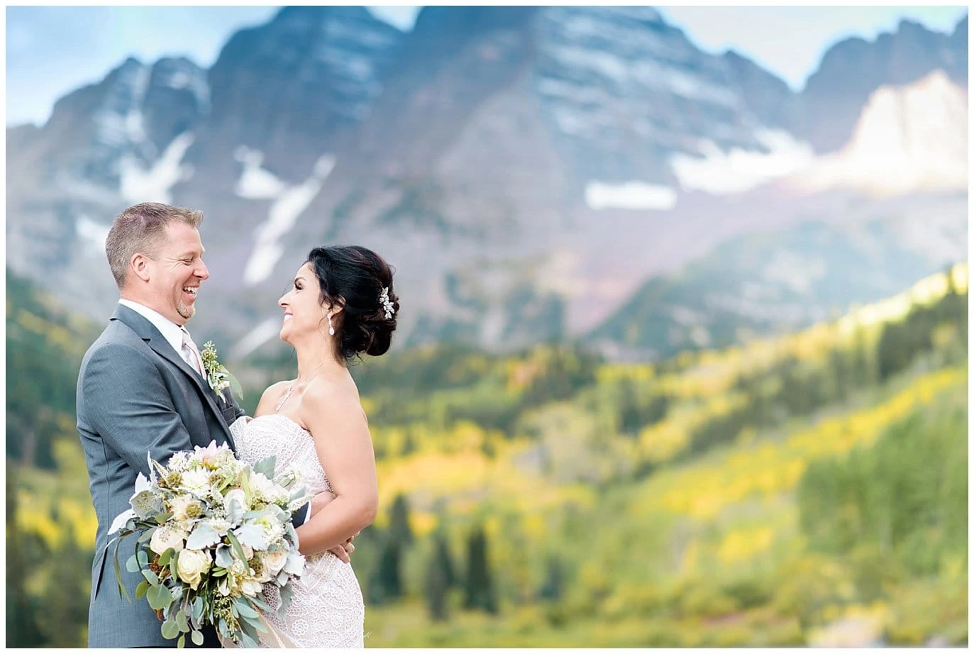 getting married at Maroon Bells Colorado photo