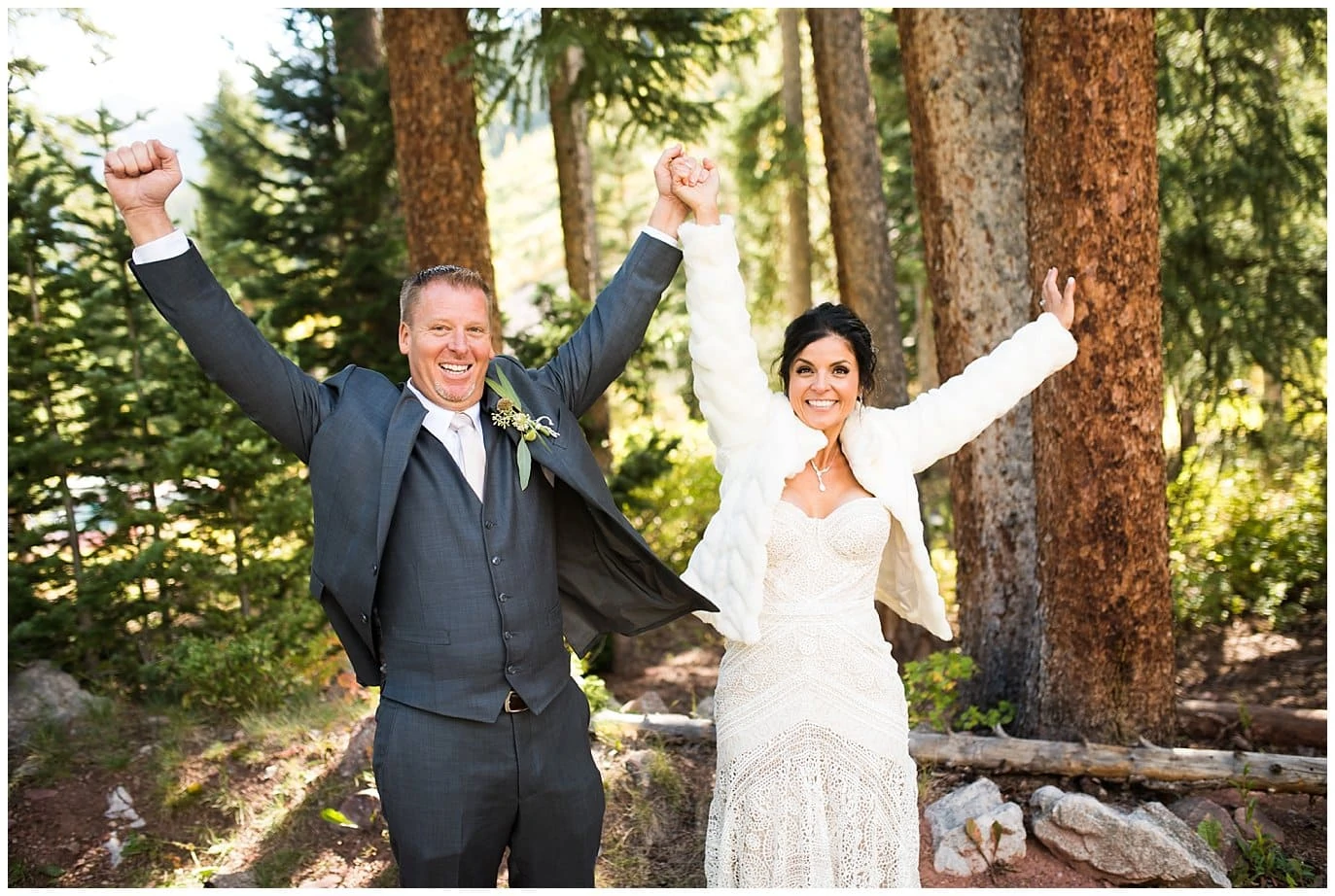 Colorado wedding celebration photo