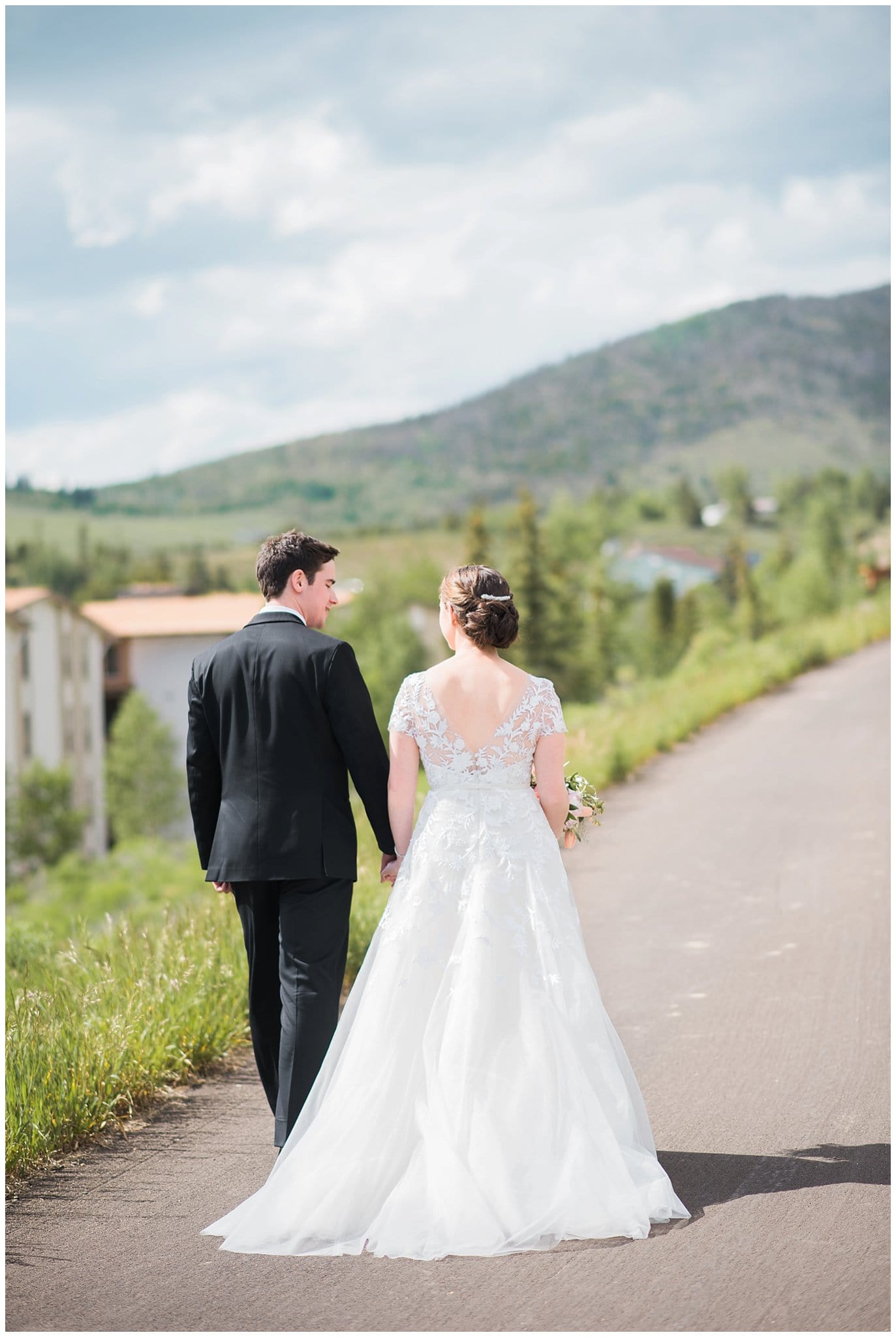 Dillon Lake bride and groom portrait photo
