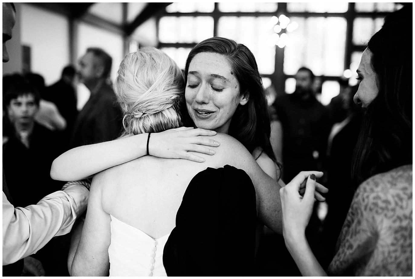 emotional wedding ceremony photo