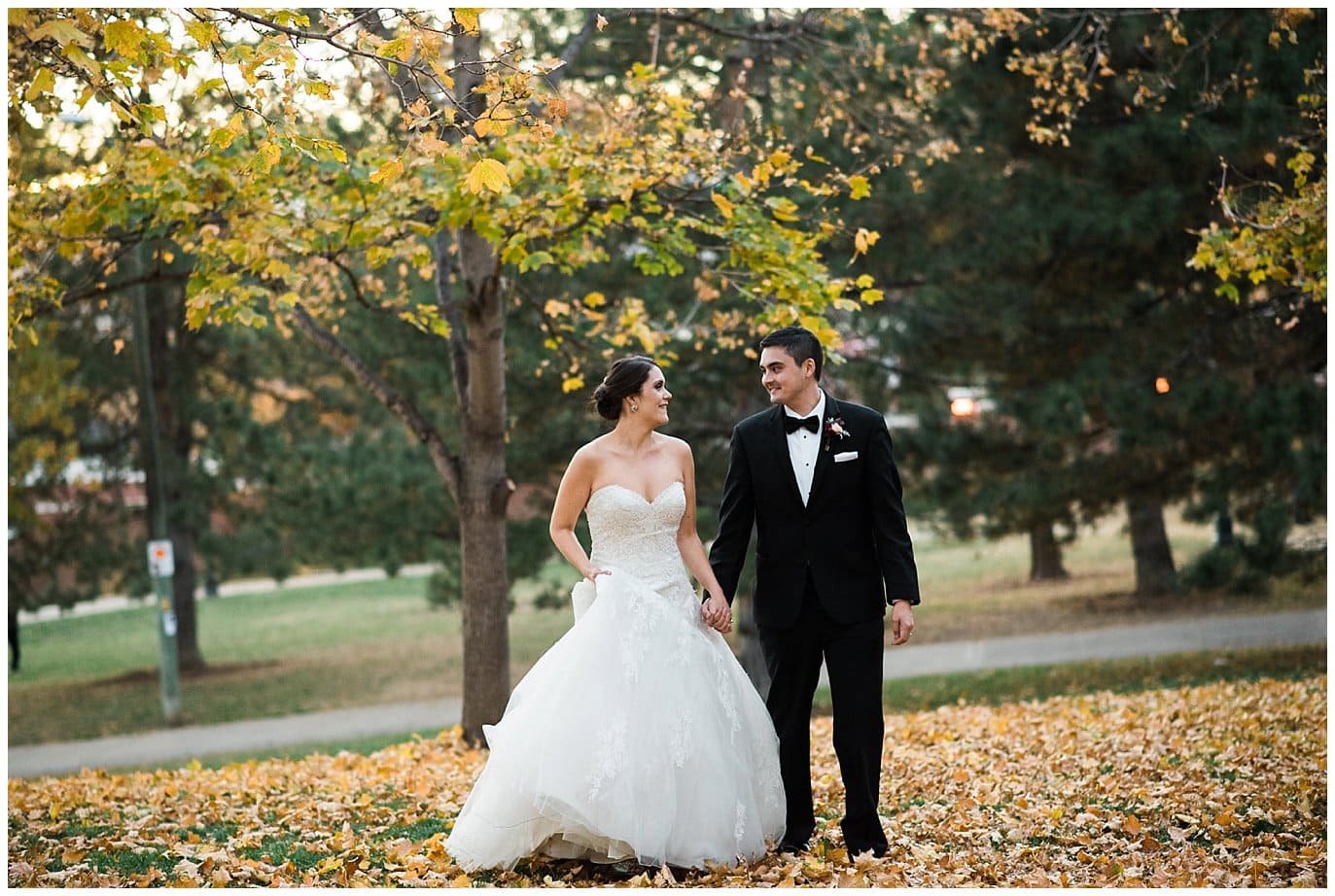 Denver fall wedding photo