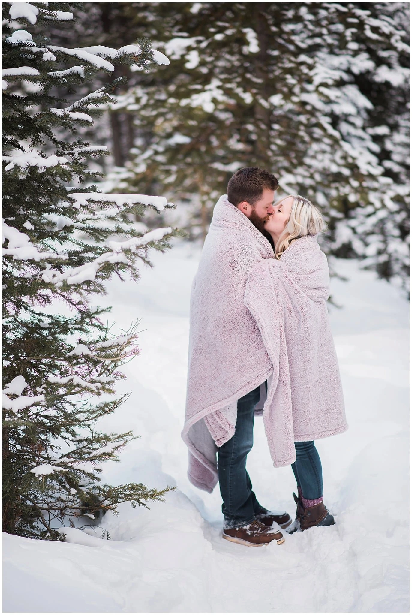 Breckenridge Winter Engagement photo
