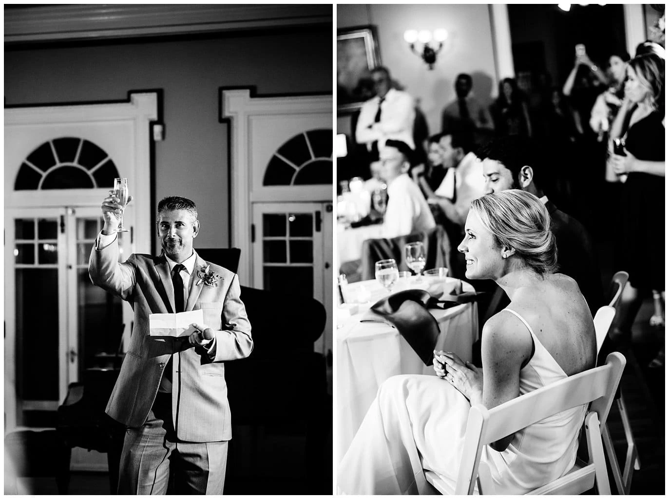 toasts at denver wedding photo