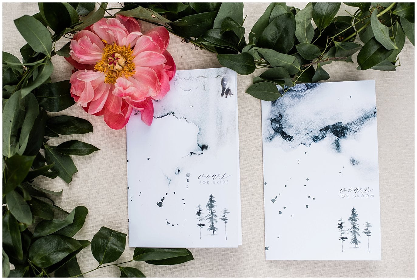 vow books for mountain elopement