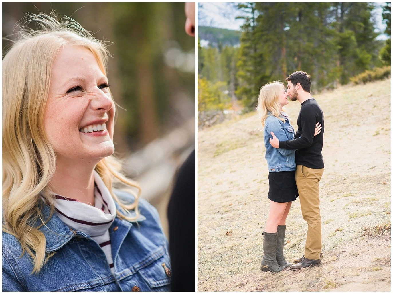 Rocky Mountain National Park engagement photo