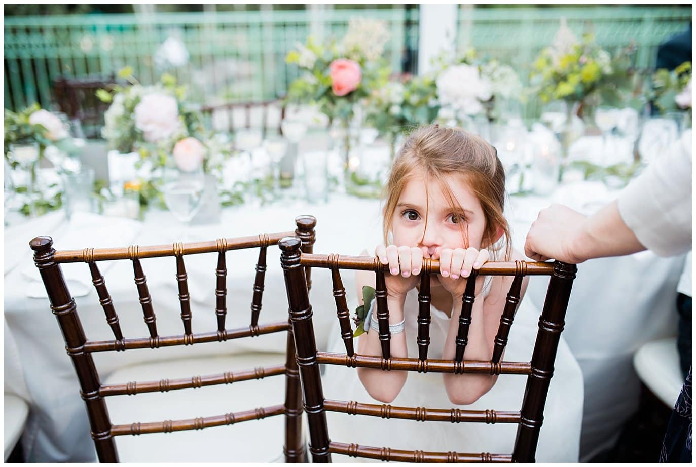 flower girl at Sonnenalp Hotel Vail Colorado Wedding by Colorado Wedding Photographer Jennie Crate