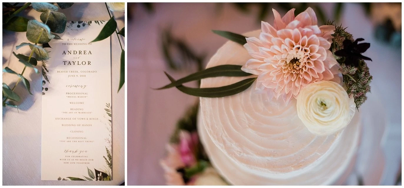 Sweetly Paired decor for Allie's Cabin wedding photo
