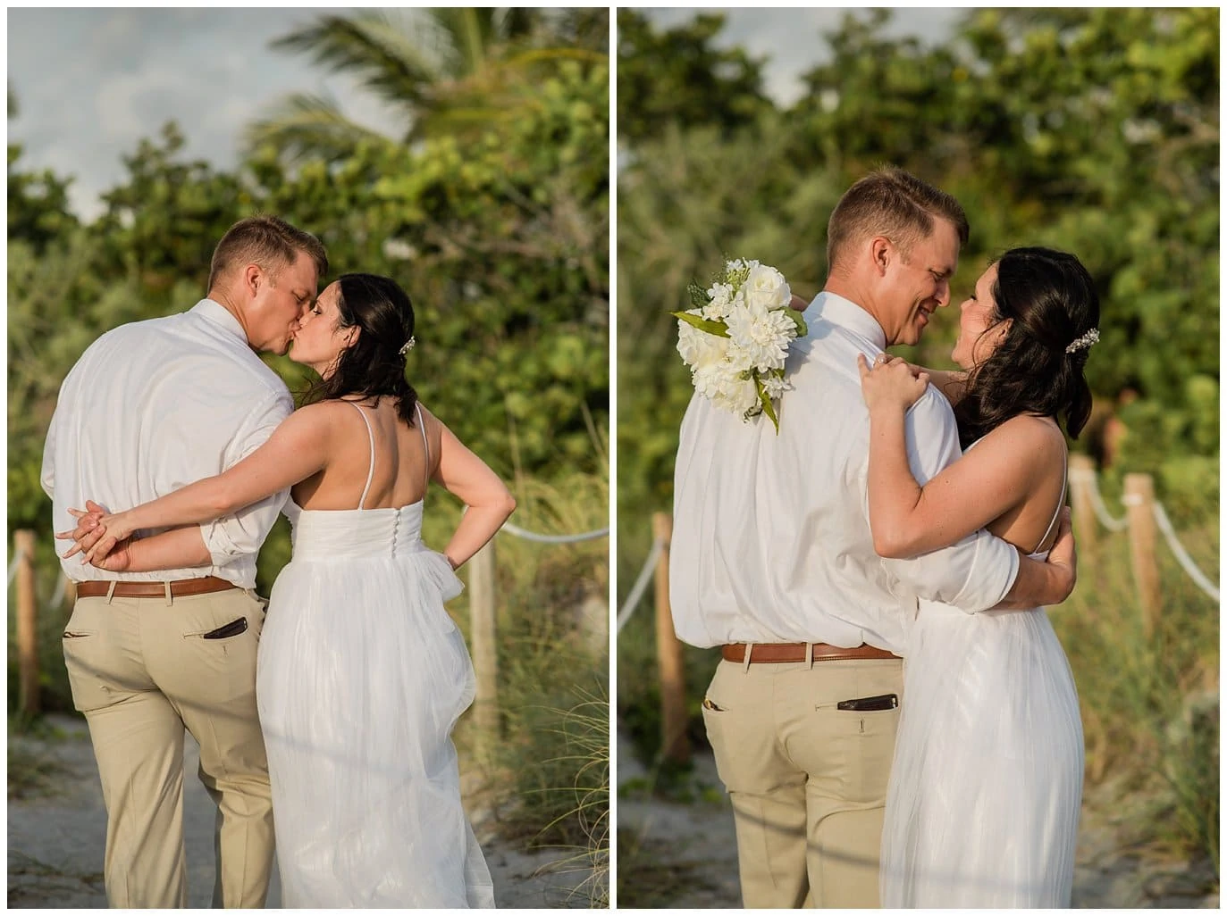 just married! florida beach photo