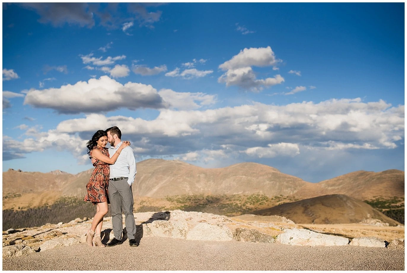 Engagement at top of Trail Ridge Road photo