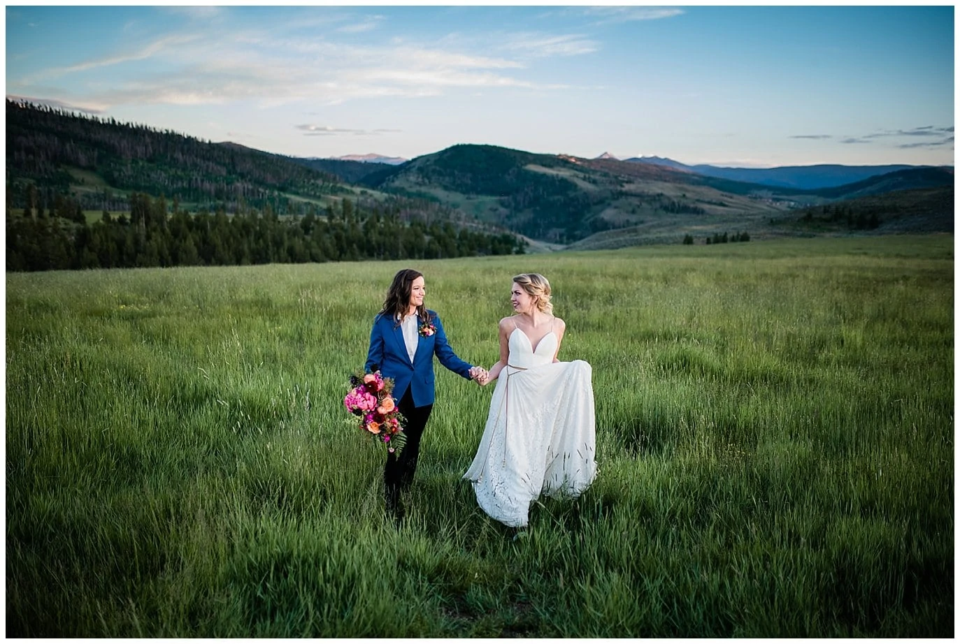 The Best Colorado Wedding Vendors include The Olive and Poppy and a & be bridal shop at Strawberry Creek Ranch in Granby Colorado by Colorado Wedding Photographer Jennie Crate Photographer 