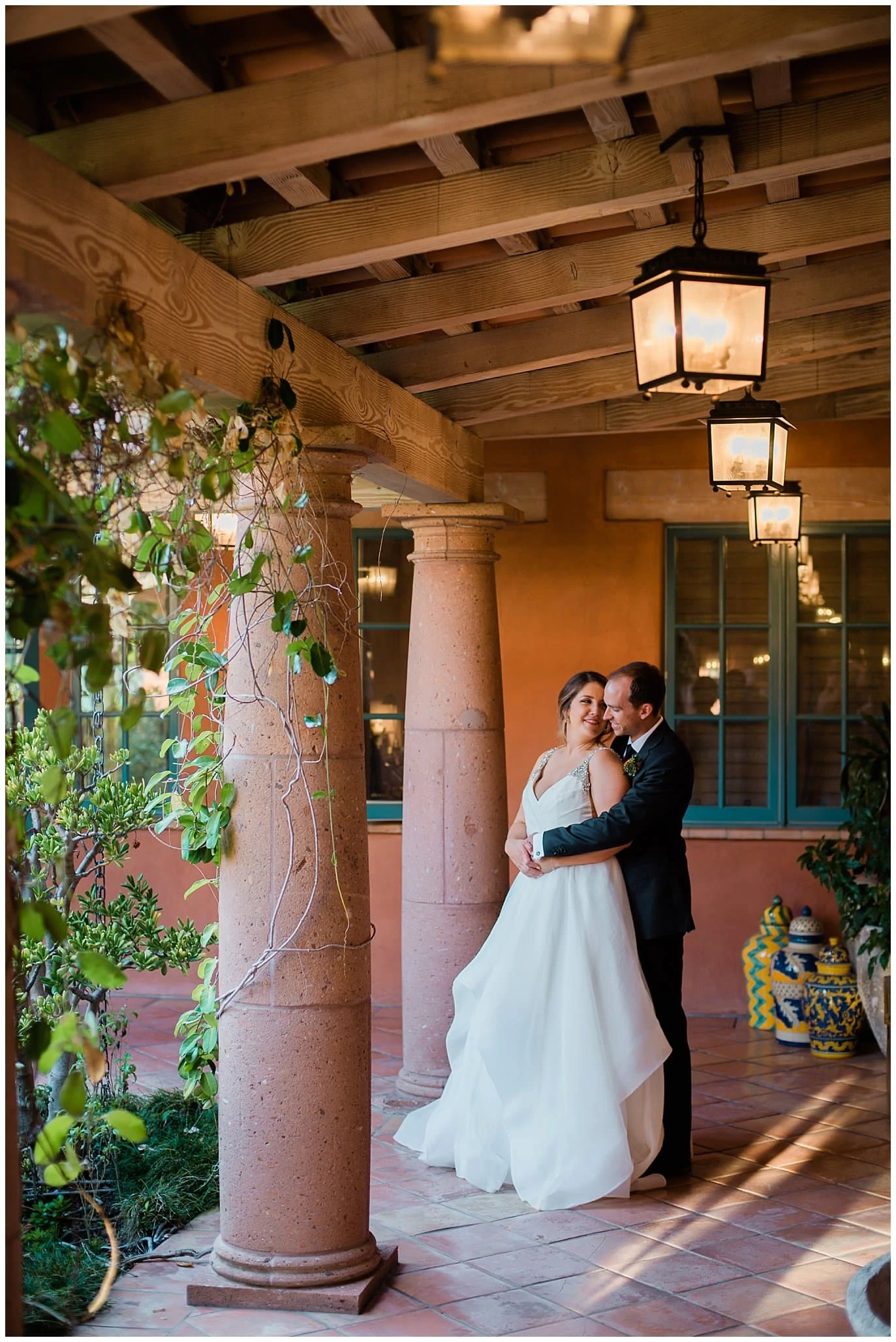 Rancho Valencia spa wedding photo