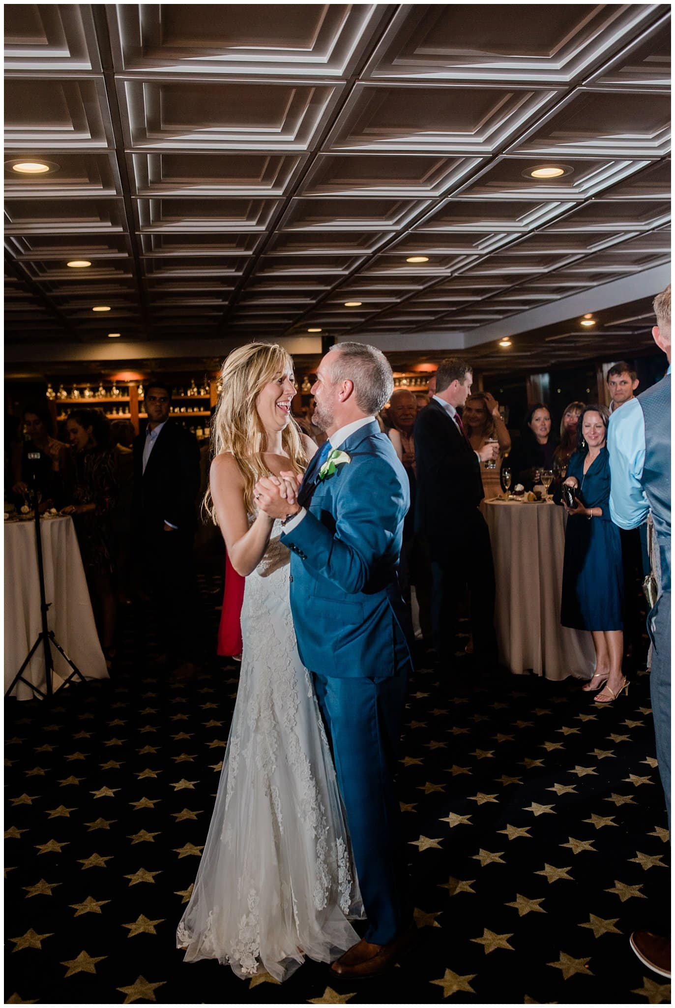 First dance on a San Diego Harbor Yacht Wedding photo