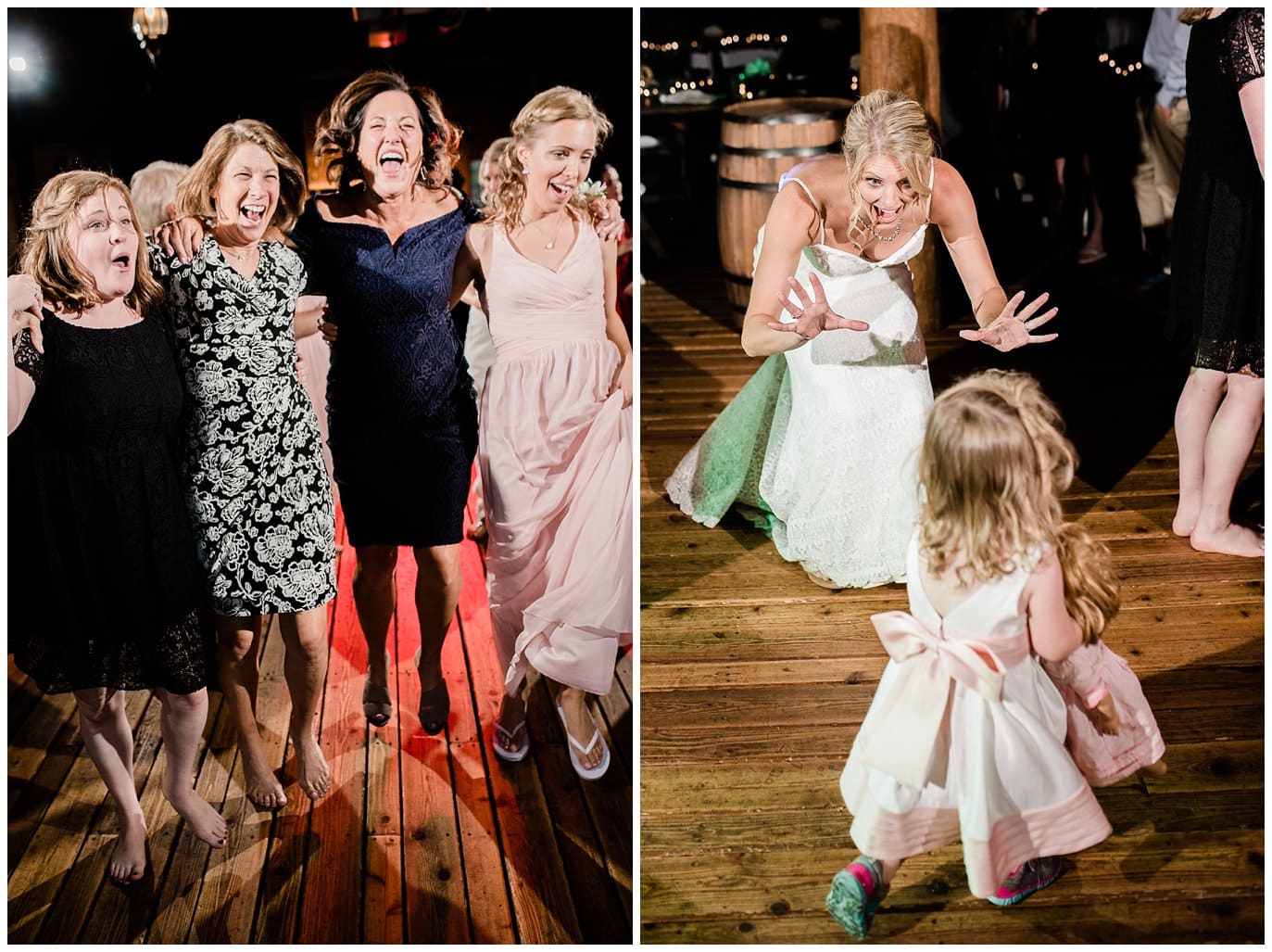 high energy dancing photo at at Piney River Ranch Summer Wedding by Vail wedding photographer Jennie Crate photographer