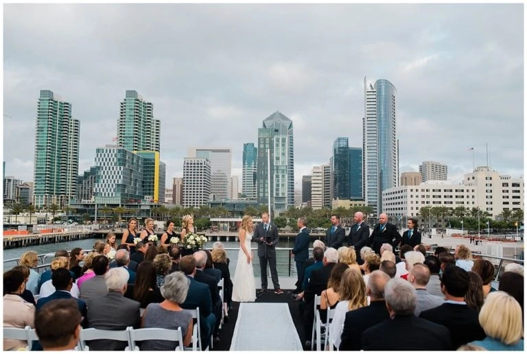 San Diego Harbor Yacht Wedding | Lindsey and Lance