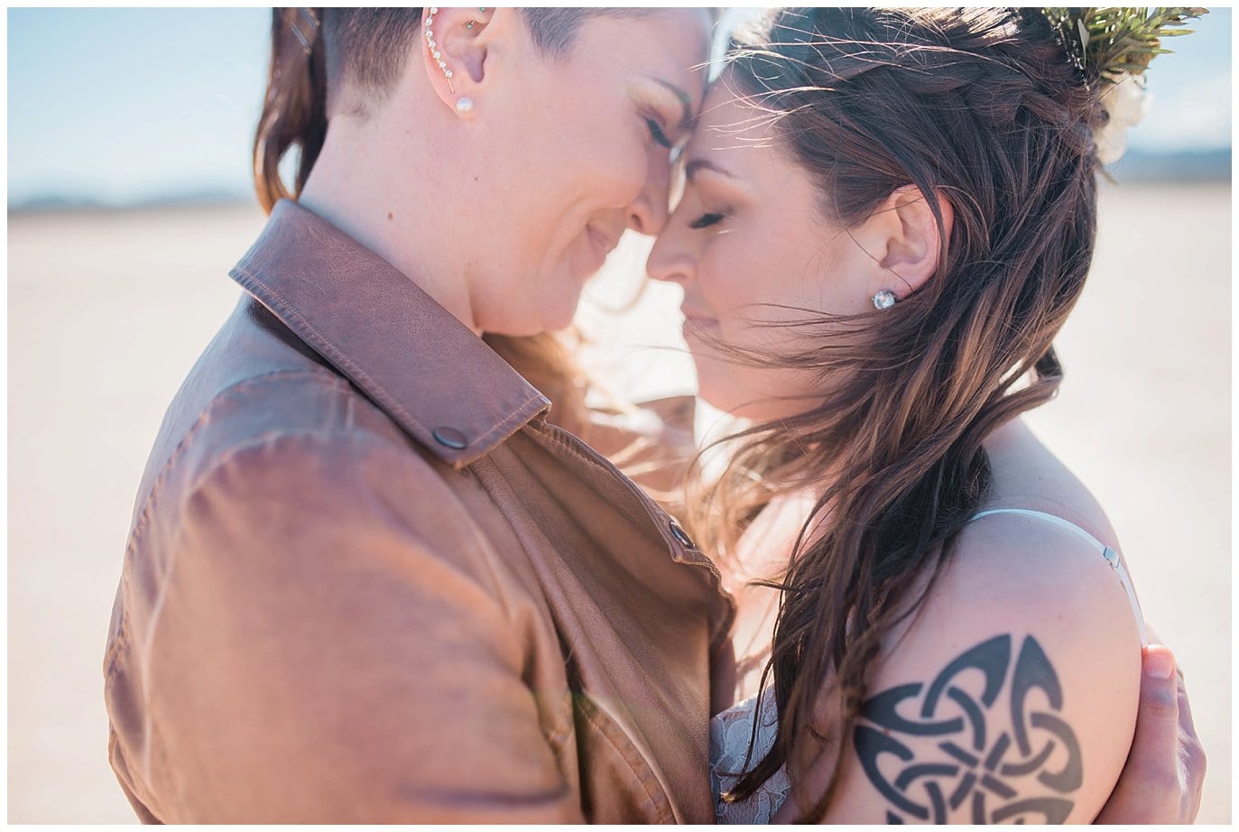 romantic and edgy elopement photo