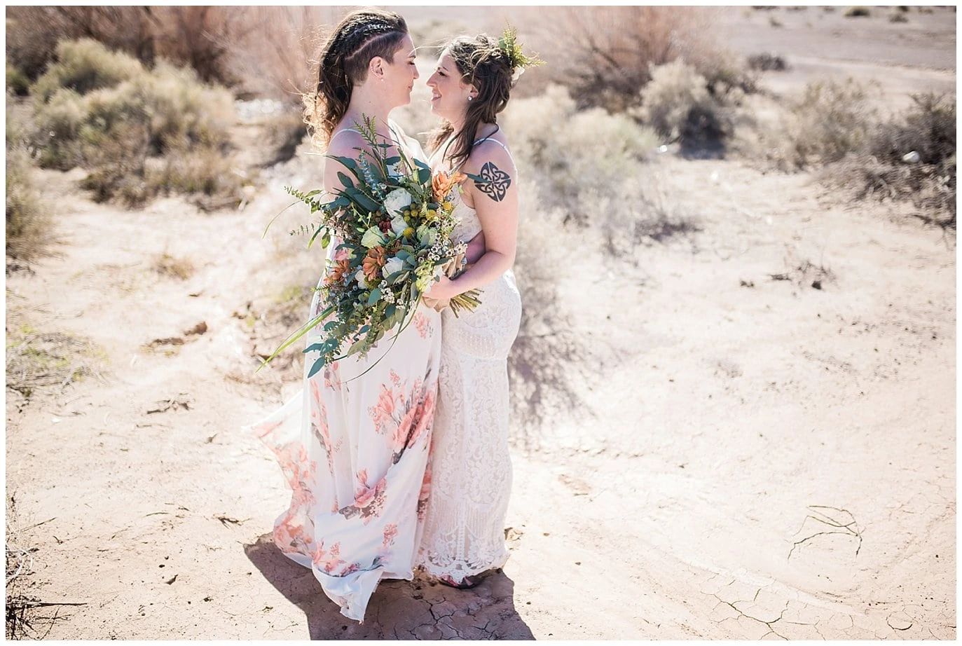 Nevada Dry Lake Bed Elopement photo