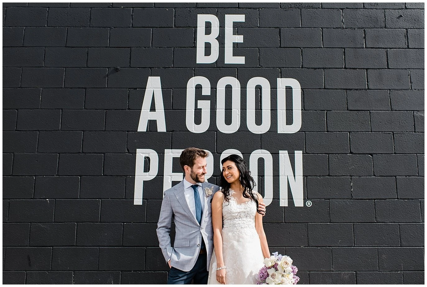 Be A Good Person Denver wedding photo
