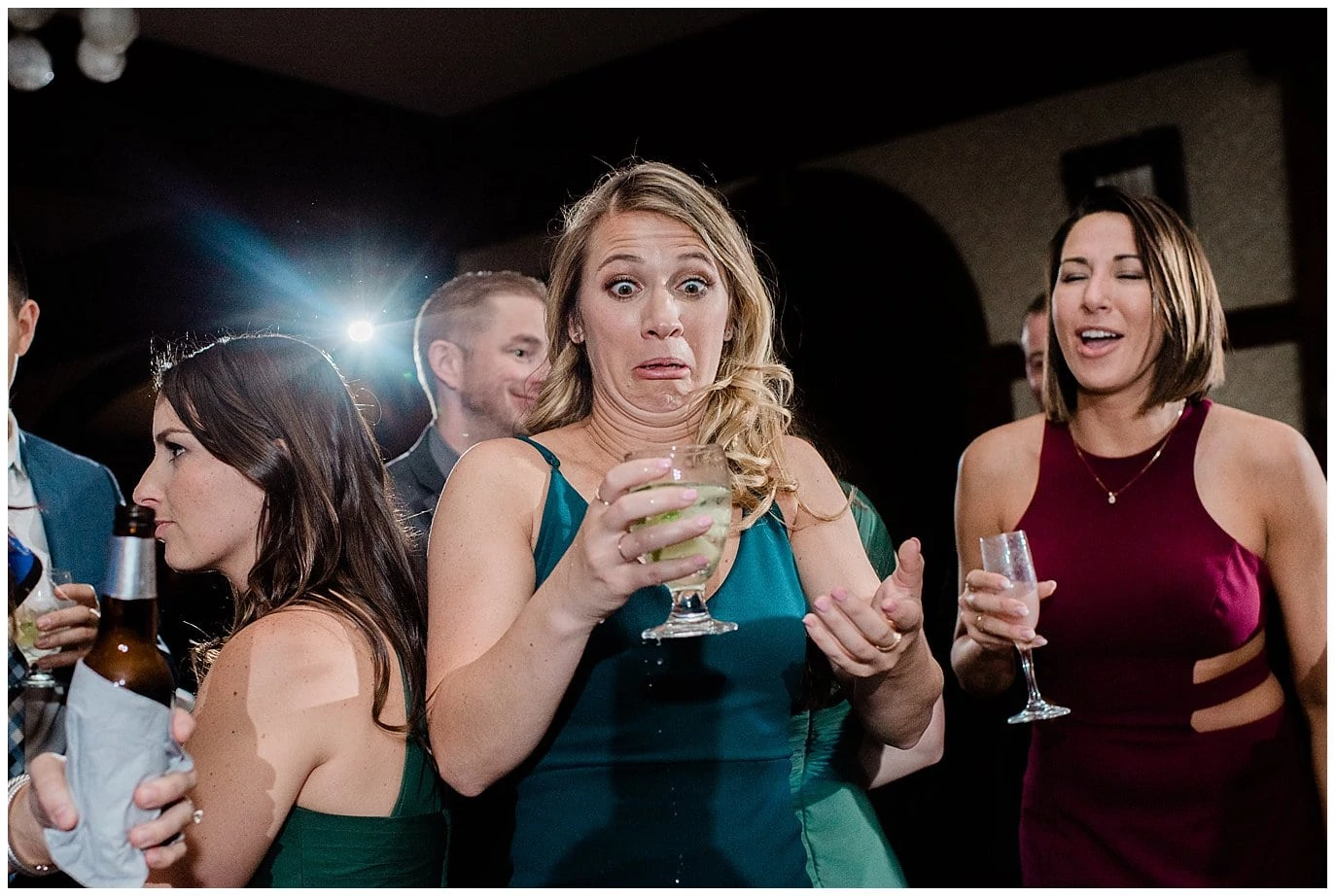 funny wedding reception dance photo